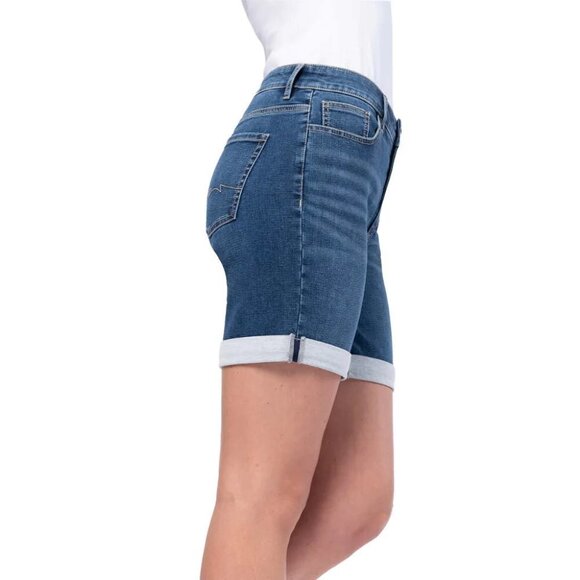 NEW Parasuco Knit Denim Shorts | Dark Blue - Picture 5 of 6